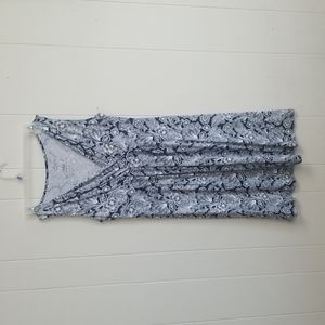 Navy/White floral dress